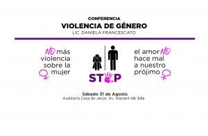 Anuncio conferencia Violencia de Género